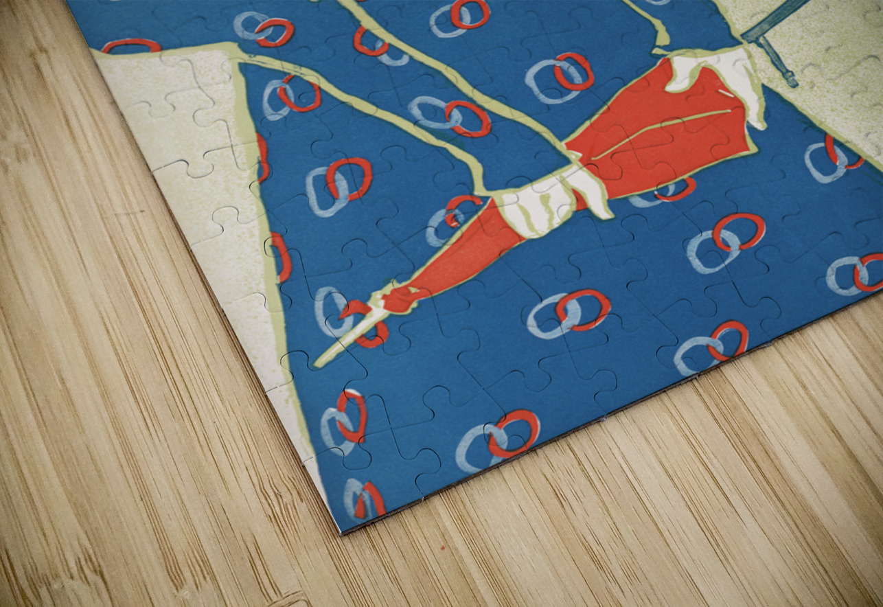 Woman holding umbrella 1896 by Edward Penfield IStockHistory com Puzzle