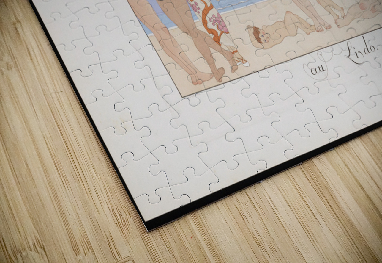 Au Lido Plate no. 14 1920 fashion illustration  by George Barbier. IStockHistory com Puzzle