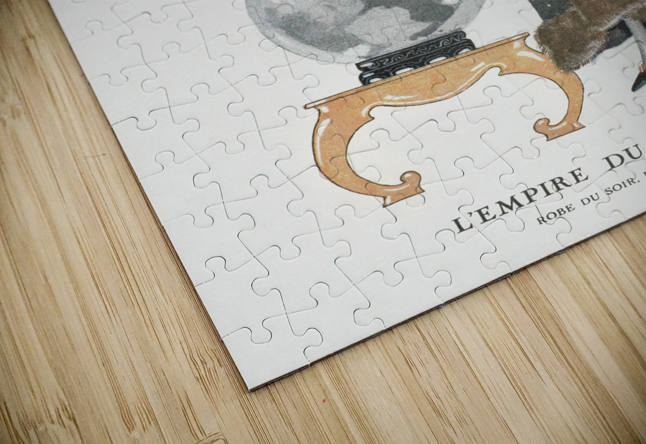 LEmpire du monde: Robe du soir de Worth from Gazette du Bon Ton. Art- Modes & Frivolit&eacutes No. 6 1924 fashion illustration  by George Barbier.  IStockHistory com Puzzle