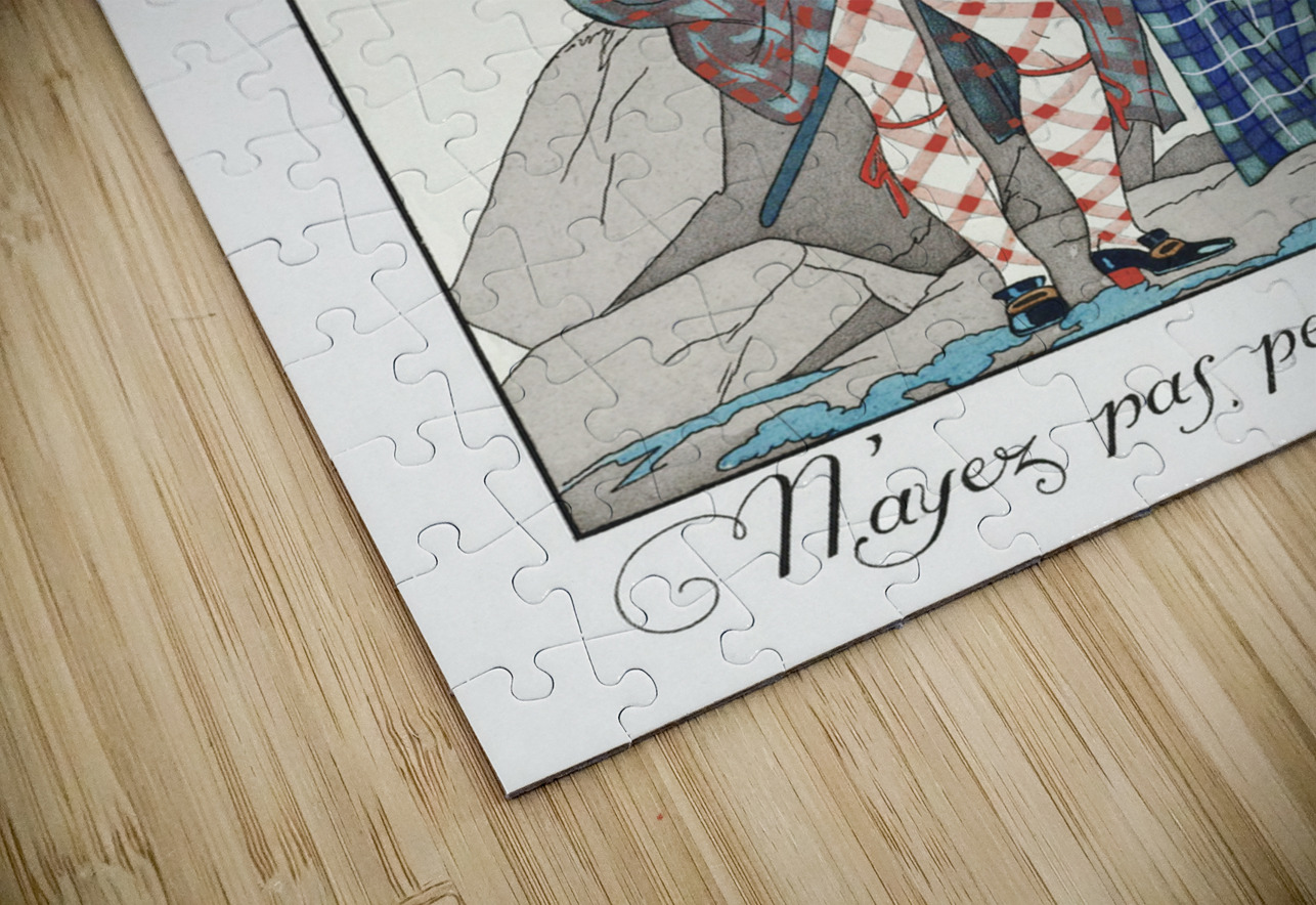 Nayez pas peur petite! 1923 fashion illustration  by George Barbier.  IStockHistory com Puzzle