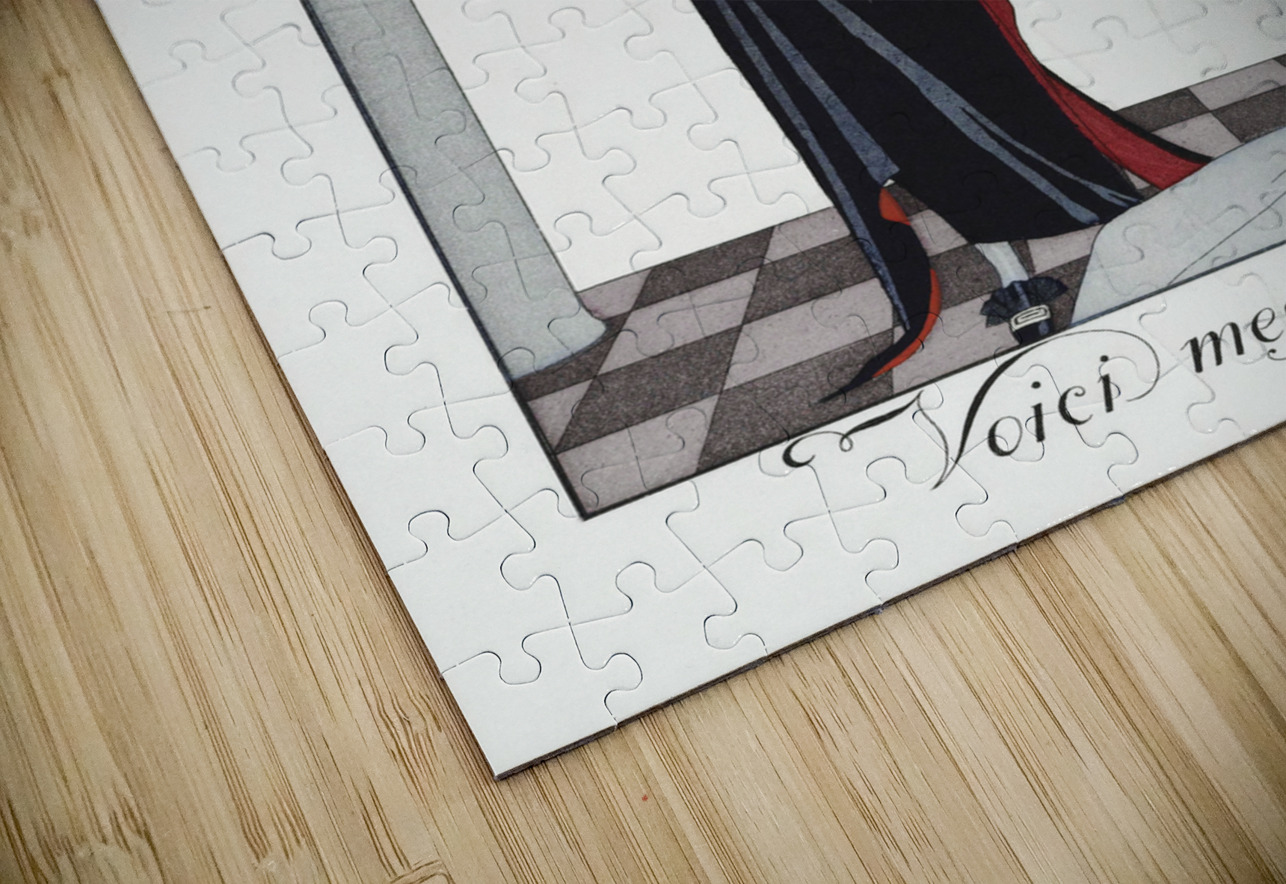 Voici mes ailes! 1923 fashion illustration  by George Barbier.  IStockHistory com Puzzle