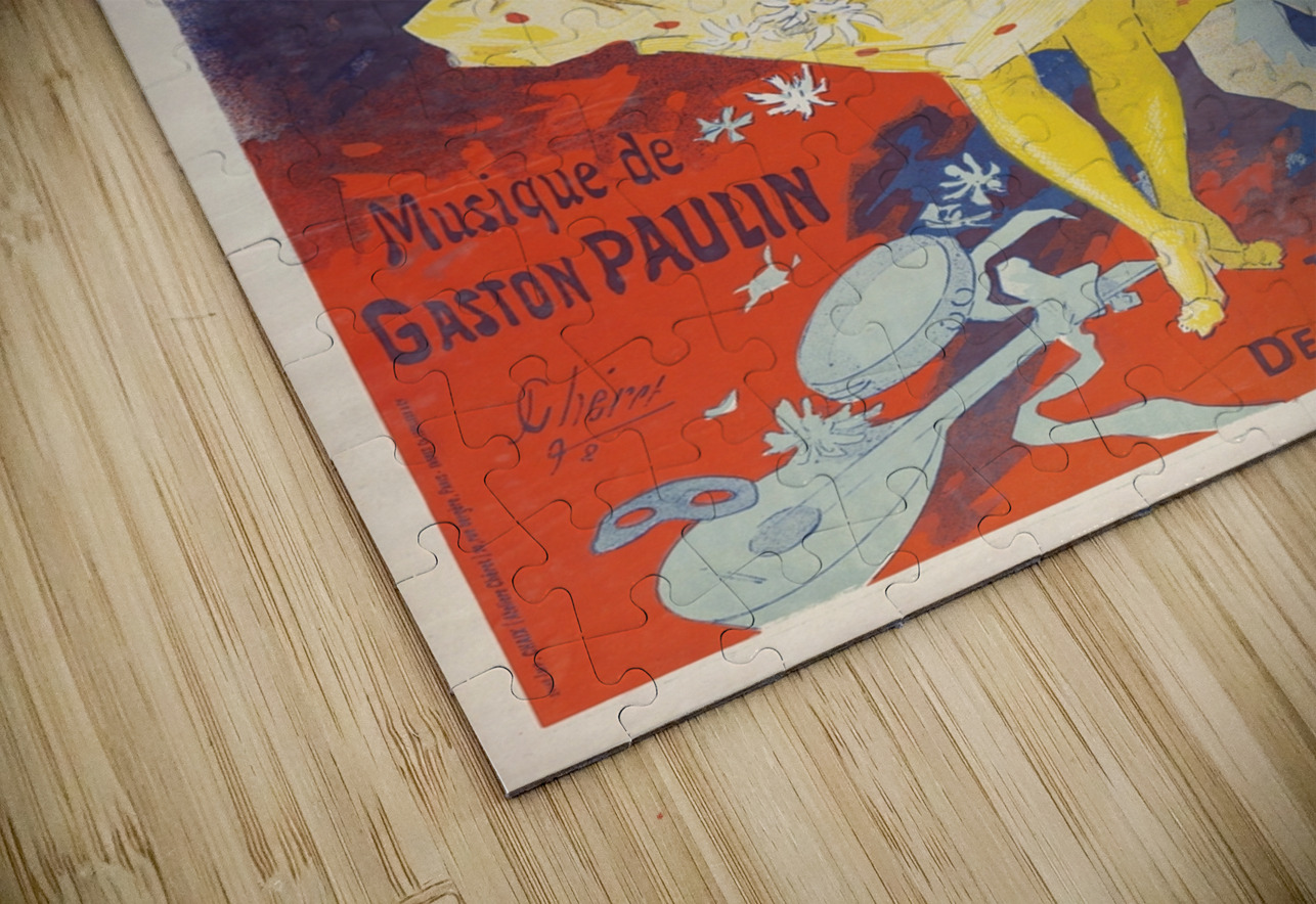 Pantomimes lumineuses 1892 Poster by Jules Chéret IStockHistory com Puzzle