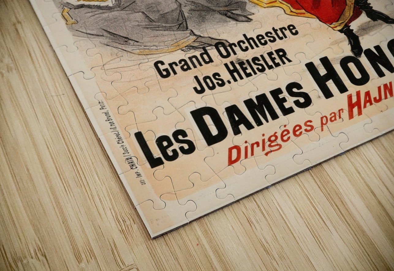 Les Dames Hongroise 1888 Poster by Jules Chéret IStockHistory com Puzzle