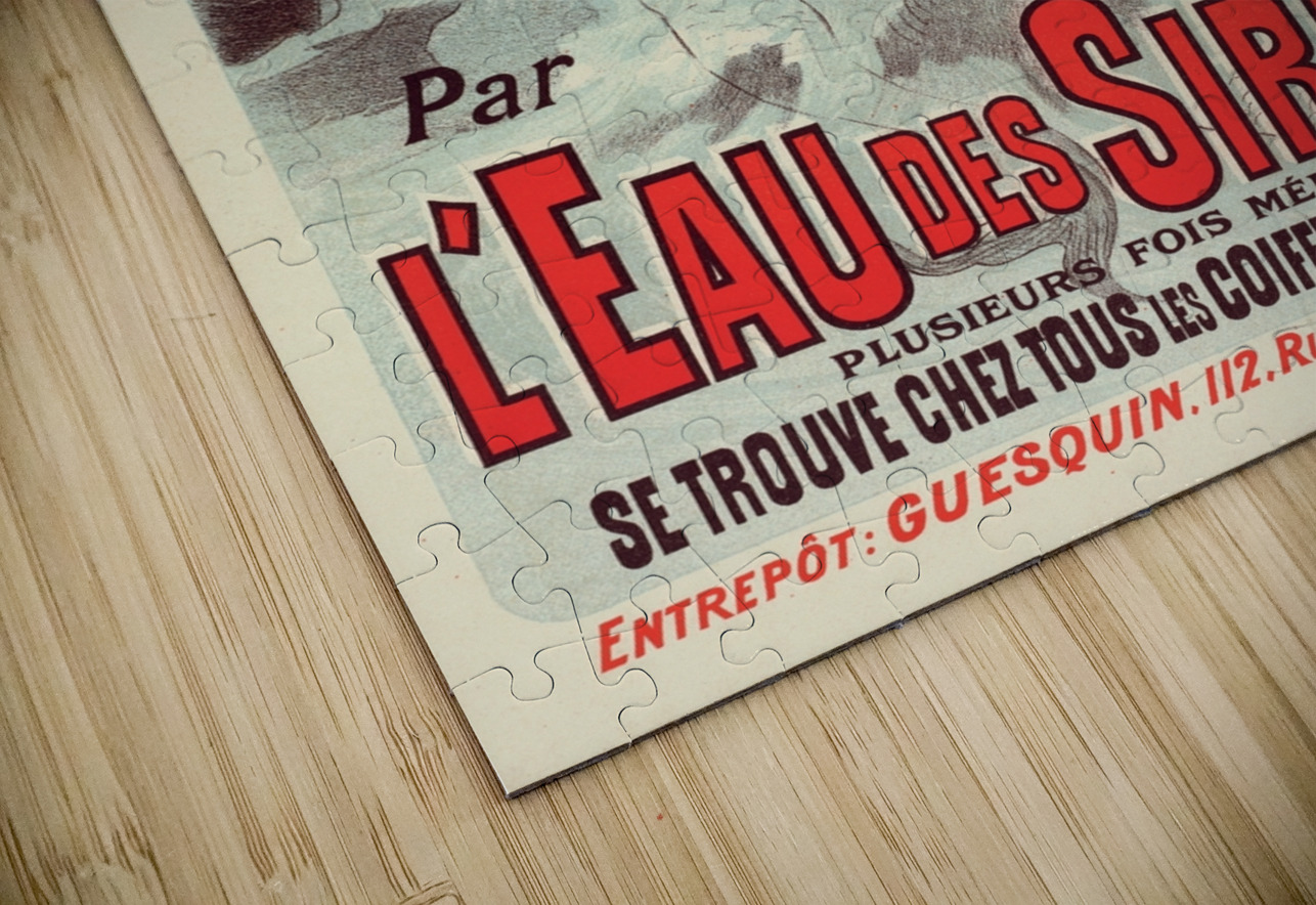 Eau De Sirènes 1900 Poster by Jules Chéret IStockHistory com Puzzle