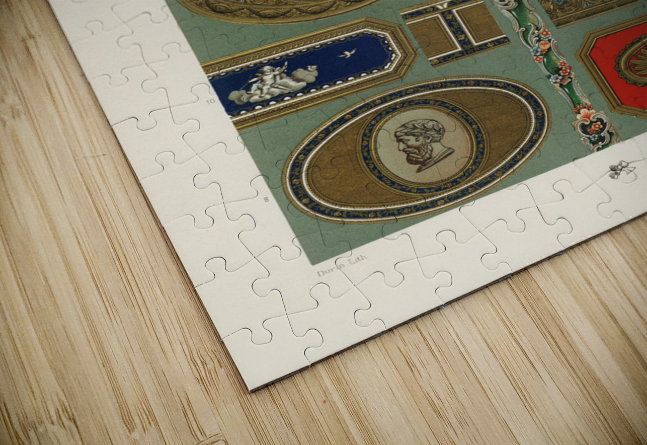 18th Century pattern. 1888 edition Lornement Polychrome by Albert Racine 1825–1893. IStockHistory com Puzzle