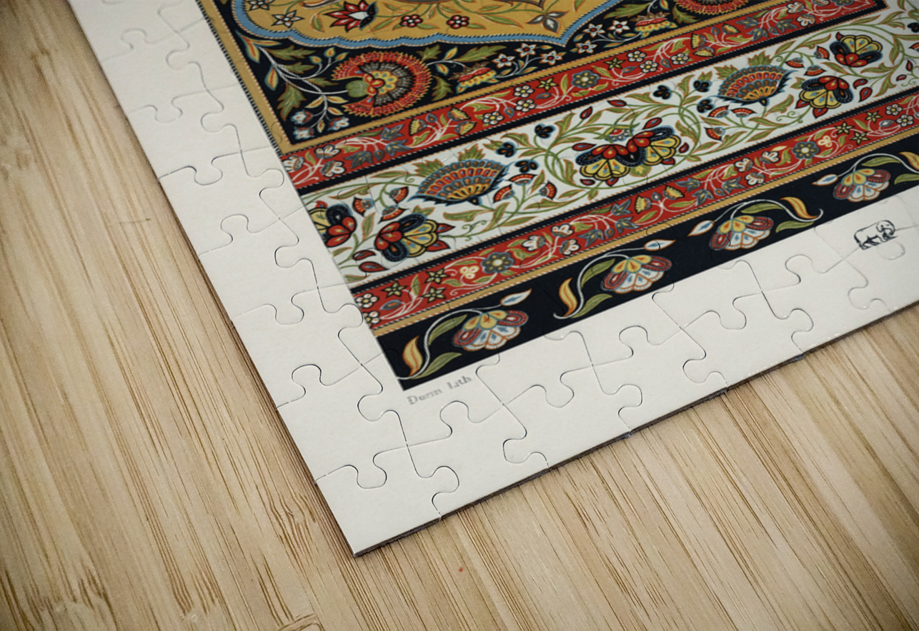 Persian pattern. 1888 edition Lornement Polychrome by Albert Racine 1825–1893. IStockHistory com Puzzle