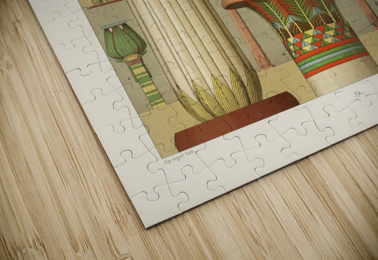 Egyptian pattern. 1888 edition Lornement Polychrome by Albert Racine 1825–1893. IStockHistory com Puzzle