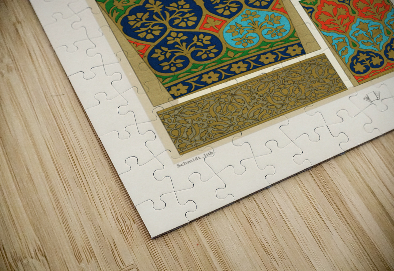 Indian pattern. 1888 edition Lornement Polychrome by Albert Racine 1825–1893. IStockHistory com Puzzle