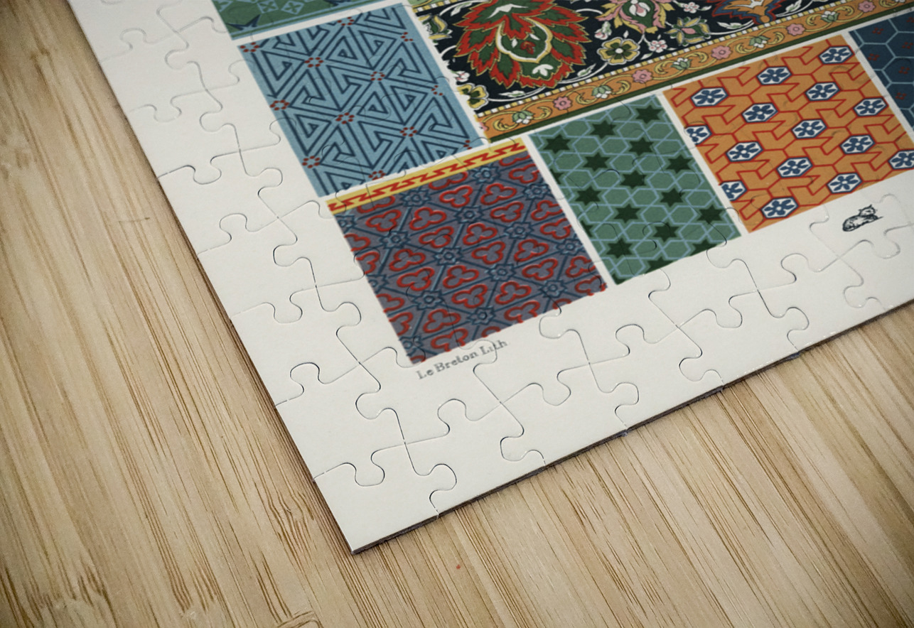 Persian pattern. 1888 edition Lornement Polychrome by Albert Racine 1825–1893. IStockHistory com Puzzle