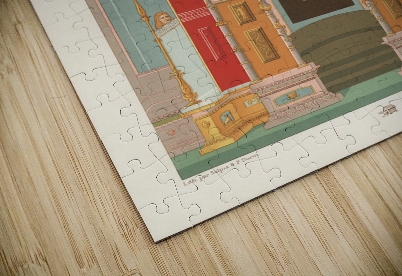 Greek-Roman pattern. 1888 edition Lornement Polychrome by Albert Racine 1825–1893. IStockHistory com Puzzle