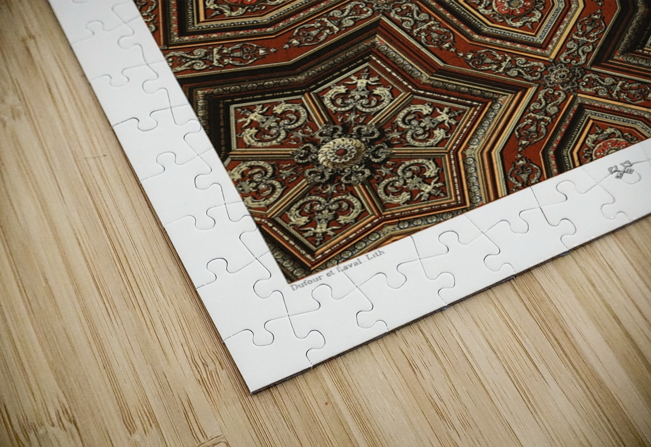 Renaissance pattern Lornement Polychrome 1888 by Albert Racinet 1825-1893. 1888 edition. IStockHistory com Puzzle