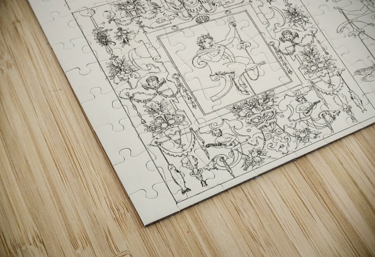 Ancient pattern. 1888 edition Lornement Polychrome by Albert Racine 1825–1893. IStockHistory com Puzzle