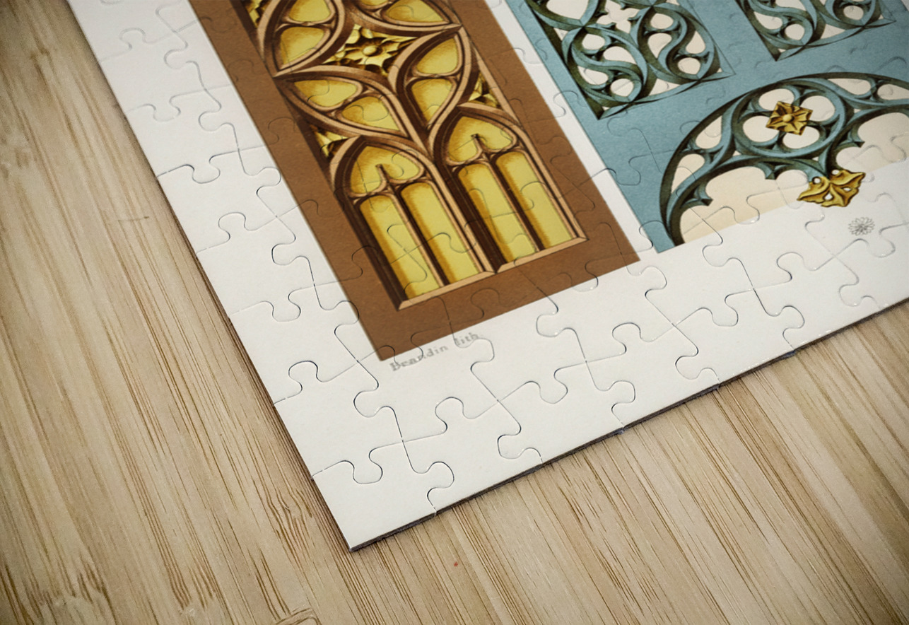 Medieval pattern. 1888 edition Lornement Polychrome by Albert Racine 1825–1893. IStockHistory com Puzzle