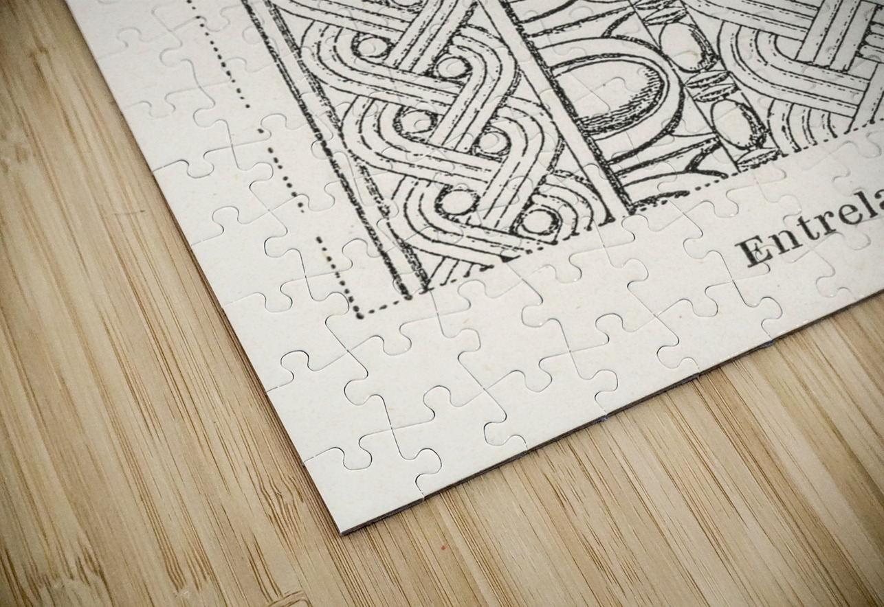 Interlaced pattern. 1888 edition Lornement Polychrome by Albert Racine 1825–1893. IStockHistory com Puzzle