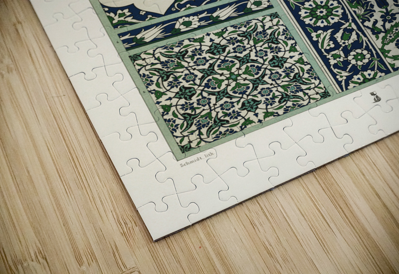 Persian pattern. 1888 edition Lornement Polychrome by Albert Racine 1825–1893. IStockHistory com Puzzle