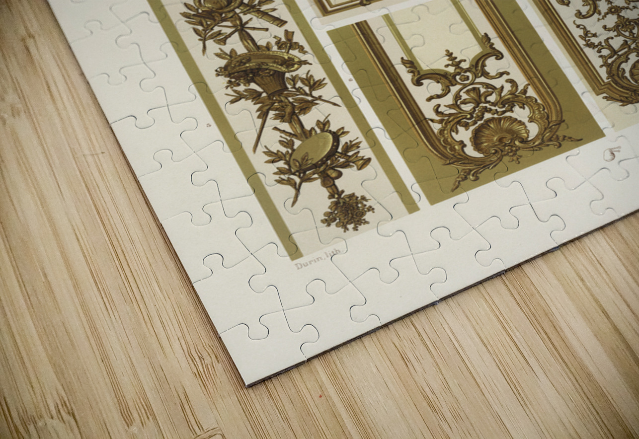 18th Century pattern. 1888 edition Lornement Polychrome by Albert Racine 1825–1893. IStockHistory com Puzzle