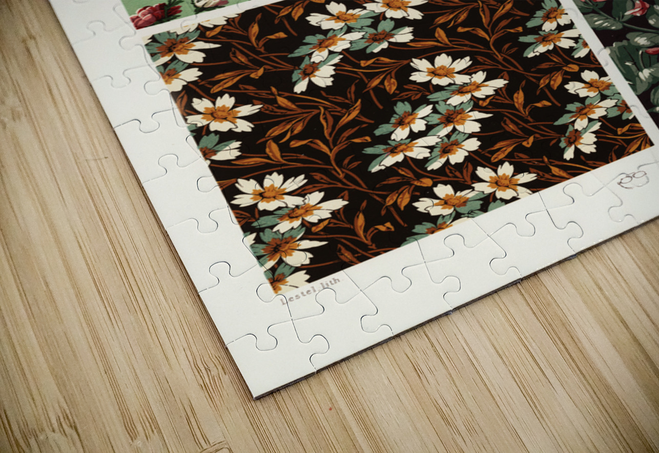 19th Century pattern. 1888 edition Lornement Polychrome by Albert Racine 1825–1893. IStockHistory com Puzzle