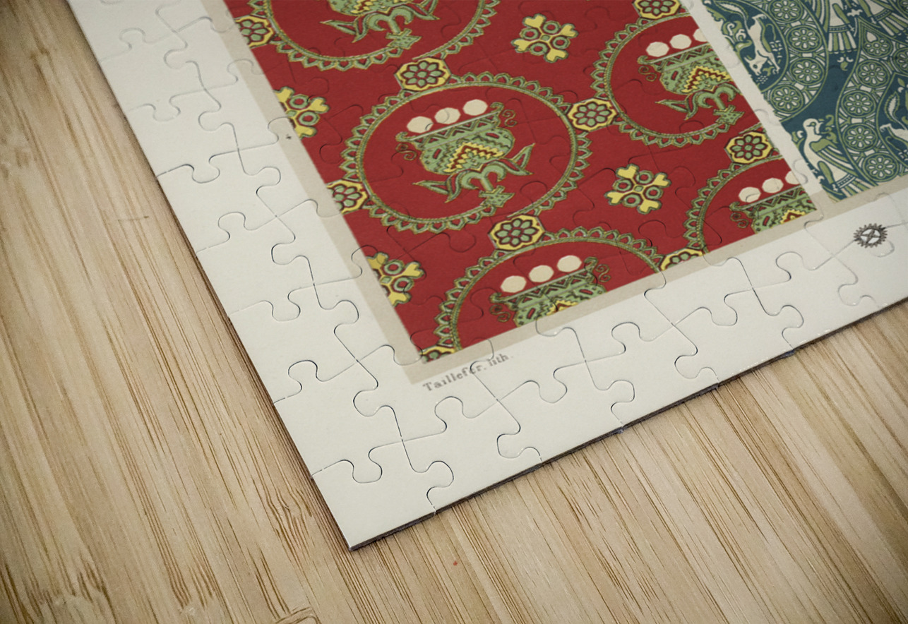 Middle-Ages pattern. 1888 edition Lornement Polychrome by Albert Racine 1825–1893. IStockHistory com Puzzle