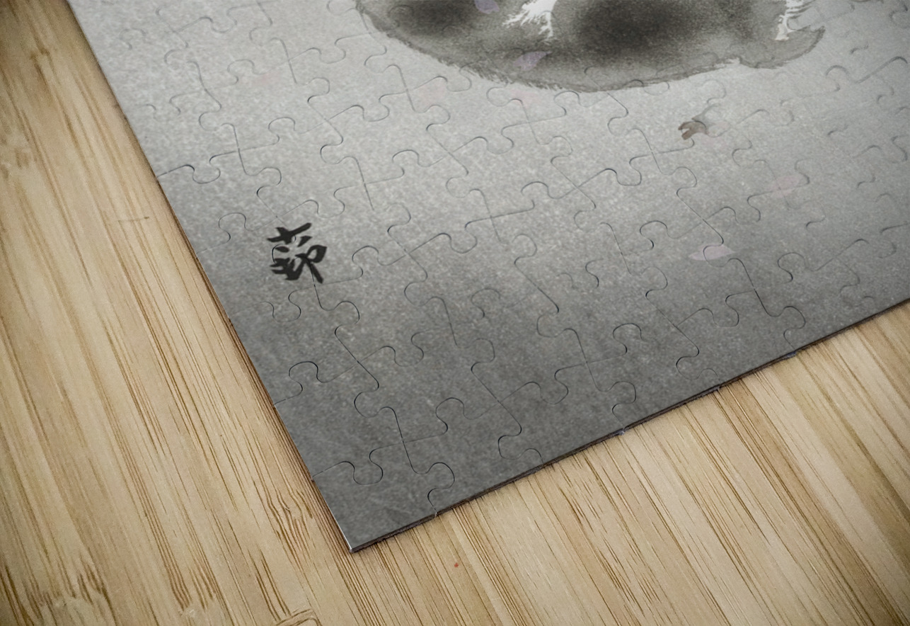 Two playing monkeys 1900 - 1930 by Ohara Koson 1877-1945. IStockHistory com Puzzle