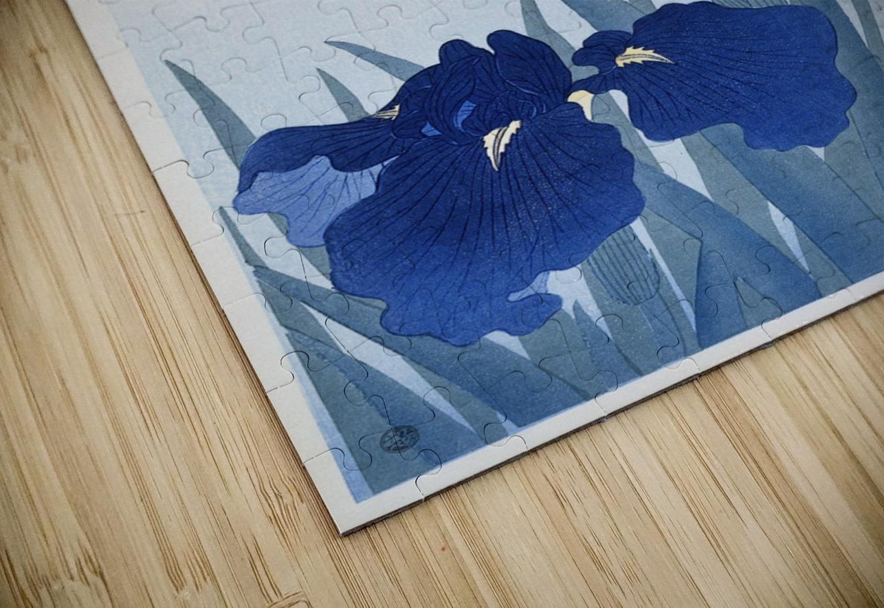 Iris flowers 1925 - 1936 by Ohara Koson 1877-1945. IStockHistory com Puzzle