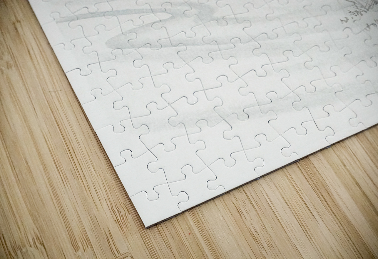 Three ducks in shallow water with reeds 1900 - 1930 by Ohara Koson 1877-1945. IStockHistory com Puzzle