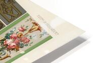 18th Century pattern. 1888 edition Lornement Polychrome by Albert Racine 1825–1893. HD Metal print
