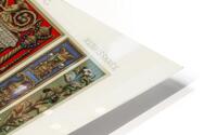 Renaissance pattern. 1888 edition Lornement Polychrome by Albert Racine 1825–1893. HD Metal print