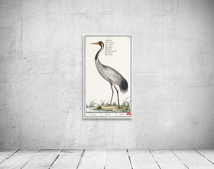 Crane in vintage style Wall Preview