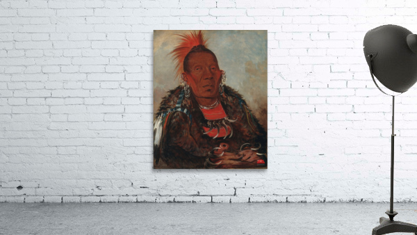 Wah-ro-née-sah The Surrounder Chief of the Tribe Wall Preview