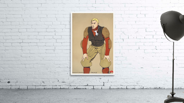 American football player 1907 by Edward Penfield Wall Preview