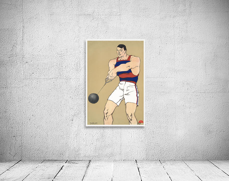 Hammer throw 1908 by Edward Penfield Wall Preview
