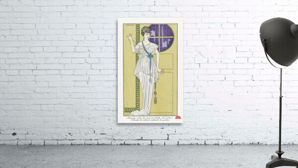 Costumes Parisiens No. 84: Grande robe du soir from Journal des Dames et des Modes 1913 fashion illustration  by George Barbier.  Wall Preview