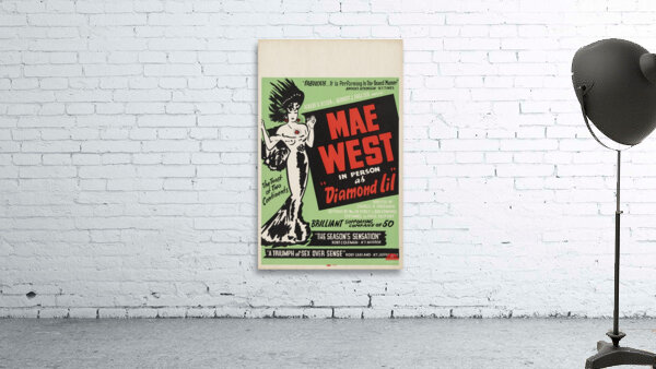 Mae West in person as ‘Diamond Lil’ 1951 Artcraft Lithograph Poster 1905–1970 Wall Preview