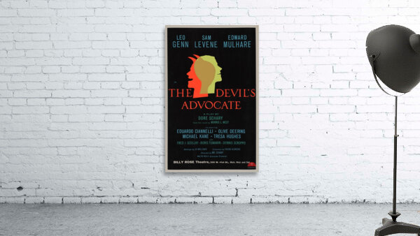 The Devil’s Advocate 1962 Artcraft Lithograph Poster 1905–1970 Wall Preview