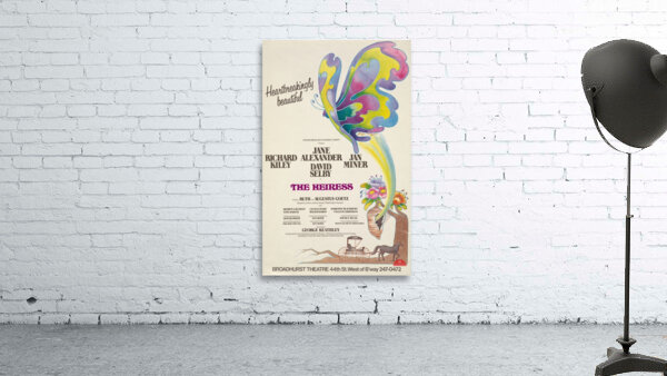 The Heiress 1976 Jacqui Morgan American 1939-2013 Artcraft Lithograph Poster Wall Preview