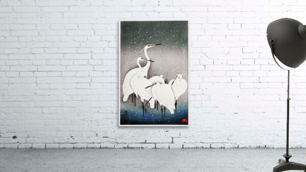 Group of Egrets 1925 - 1936 by Ohara Koson 1877-1945. Wall Preview