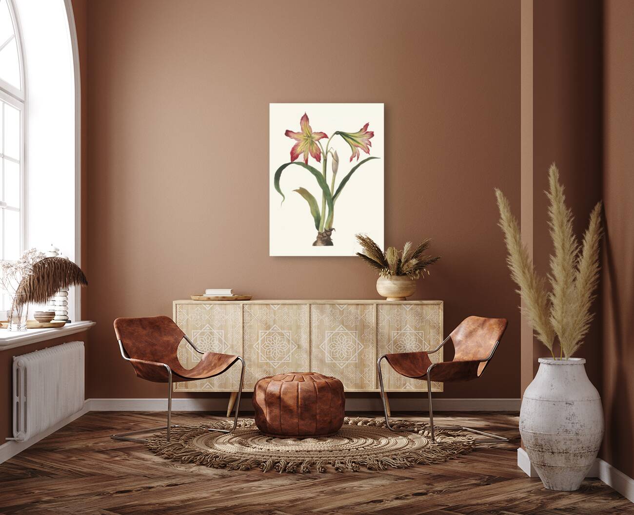 Amaryllis Psittacina 1834 Reproduction