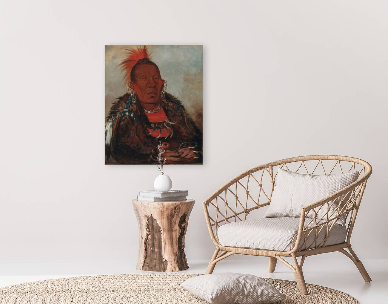 Wah-ro-née-sah The Surrounder Chief of the Tribe Reproduction