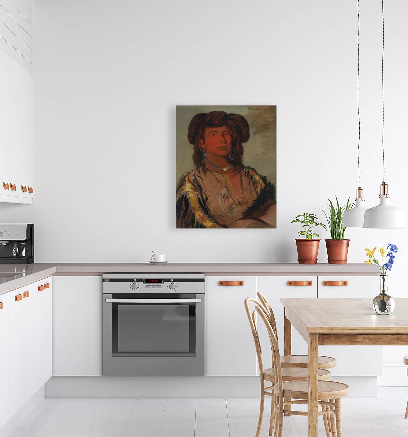 Ha-wón-je-tah One Horn Head Chief of the Miniconjou Tribe Reproduction