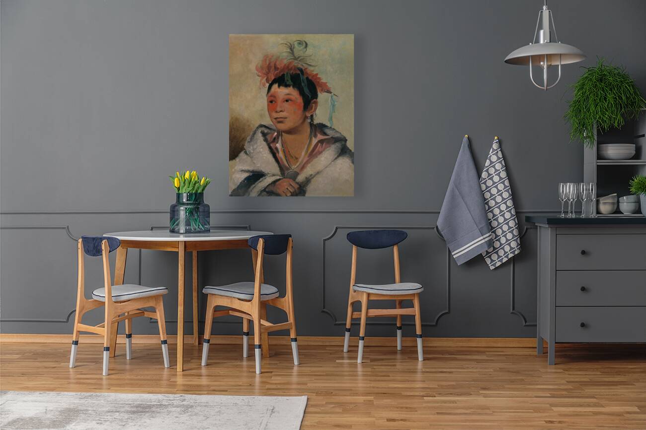 Aú-Nah-Kwet-To-Hau-Páy-O One Sitting In The Clouds a Boy 1831 Reproduction