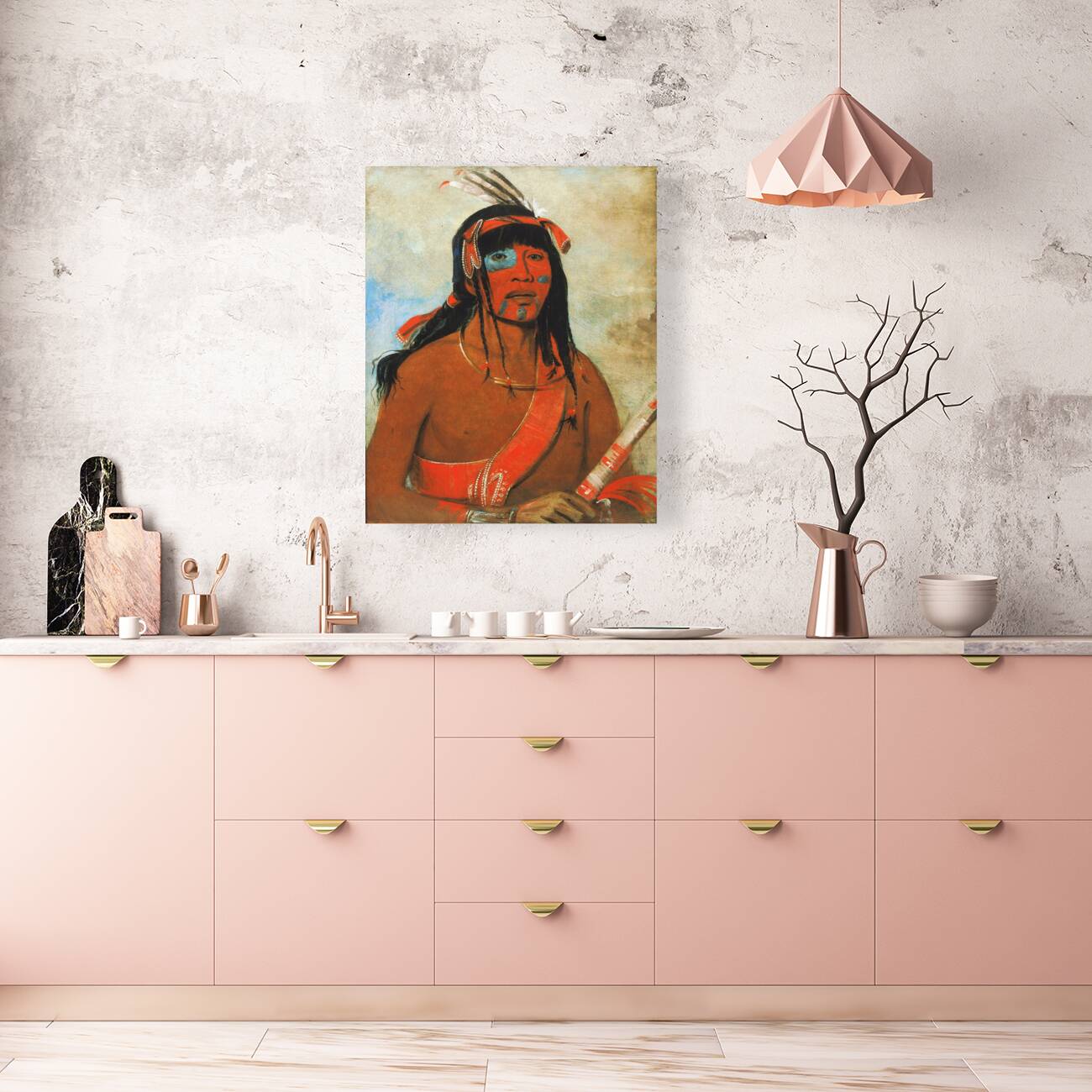 O-Tá-Wah The Ottaway a Warrior 1835 Reproduction