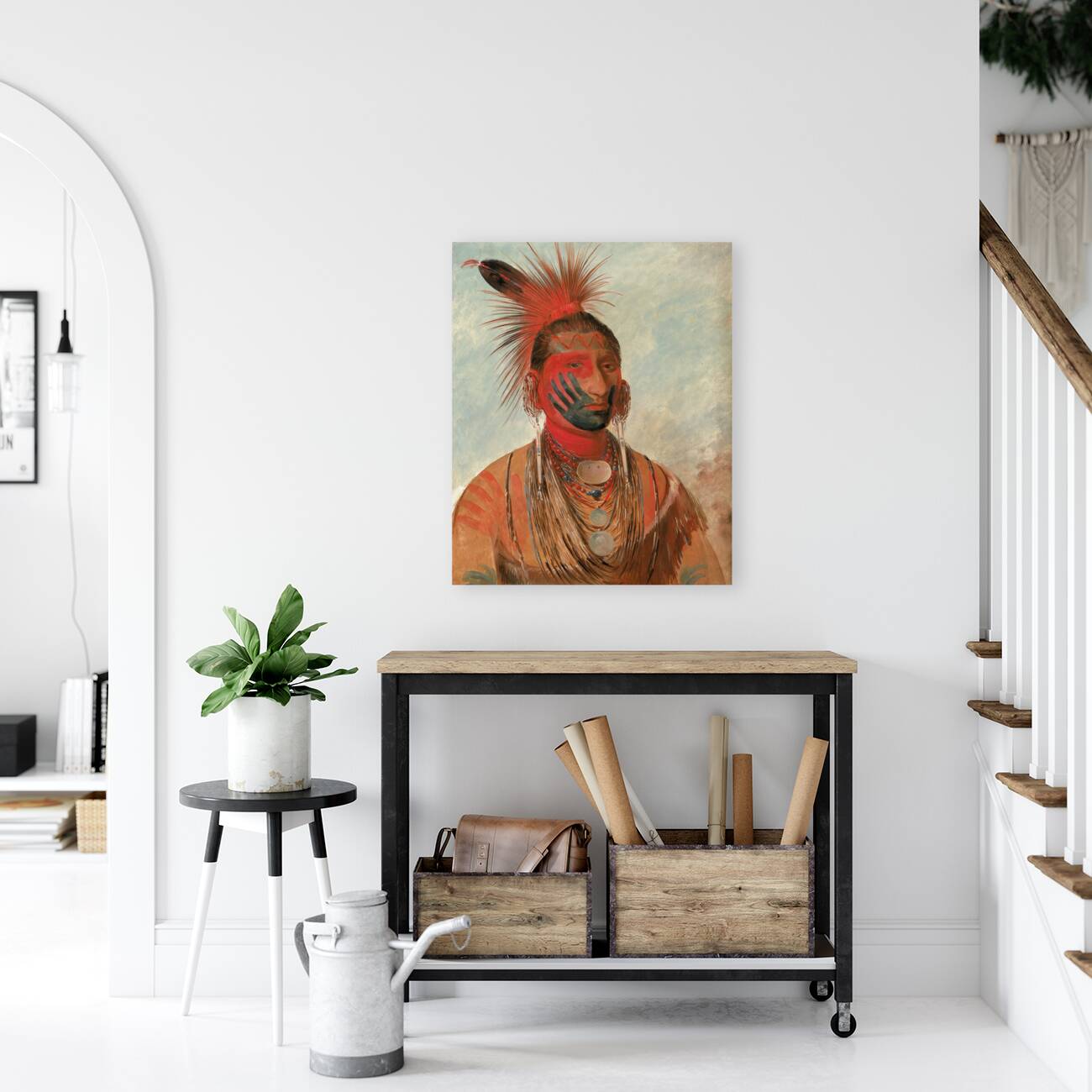 Wash-ka-mon-ya Fast Dancer a Warrior 1844-1845 Reproduction