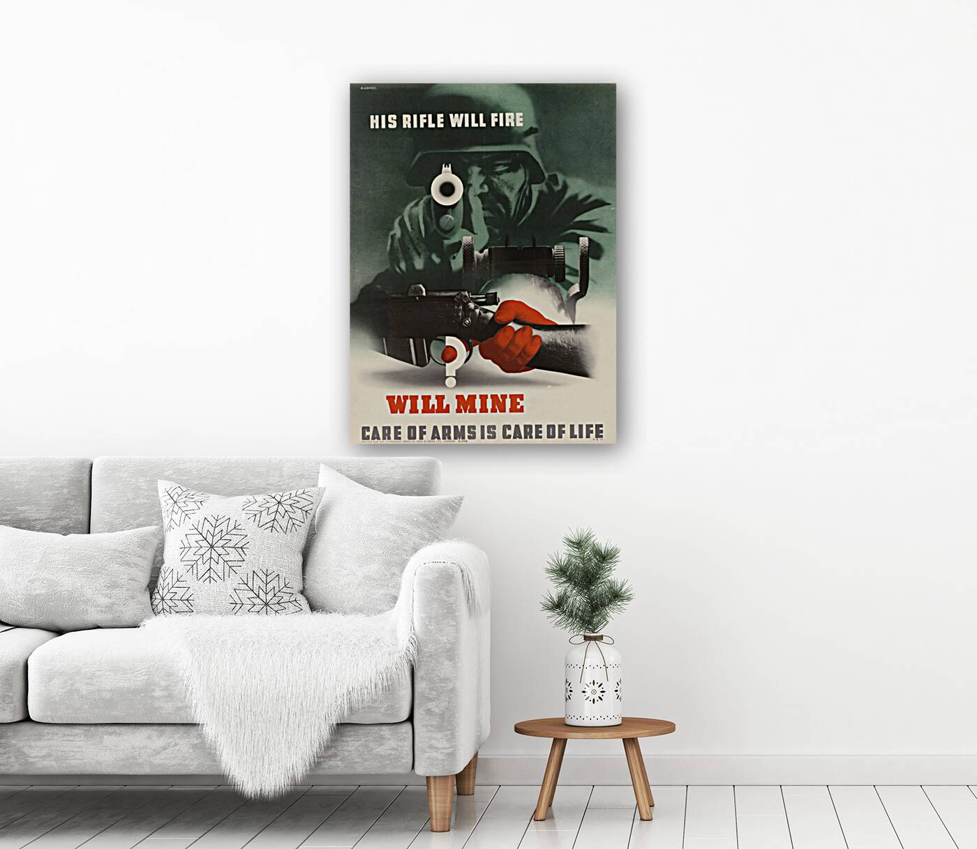 His Rifle Will Fire – Will Mine Reproduction