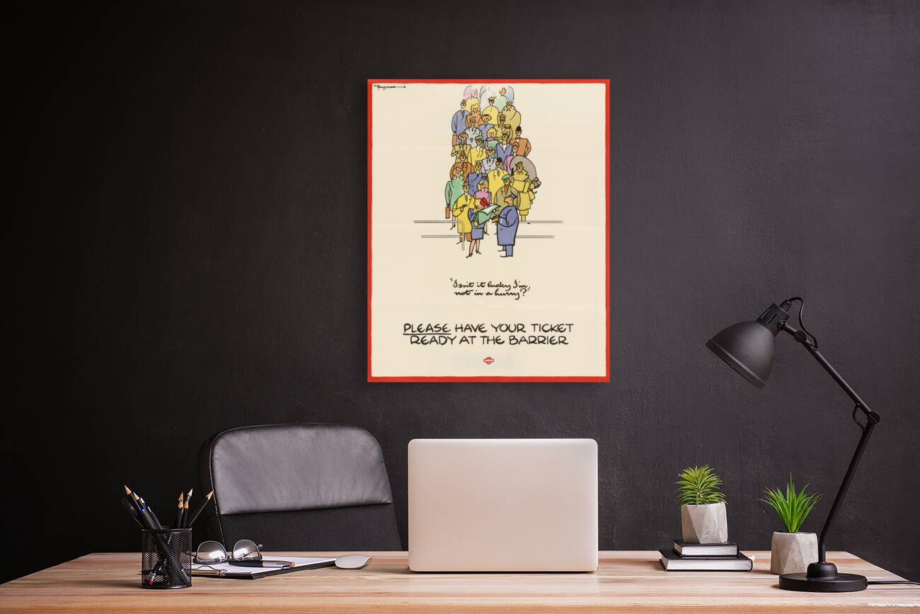 Please Have Your Ticket Ready at the Barrier Reproduction