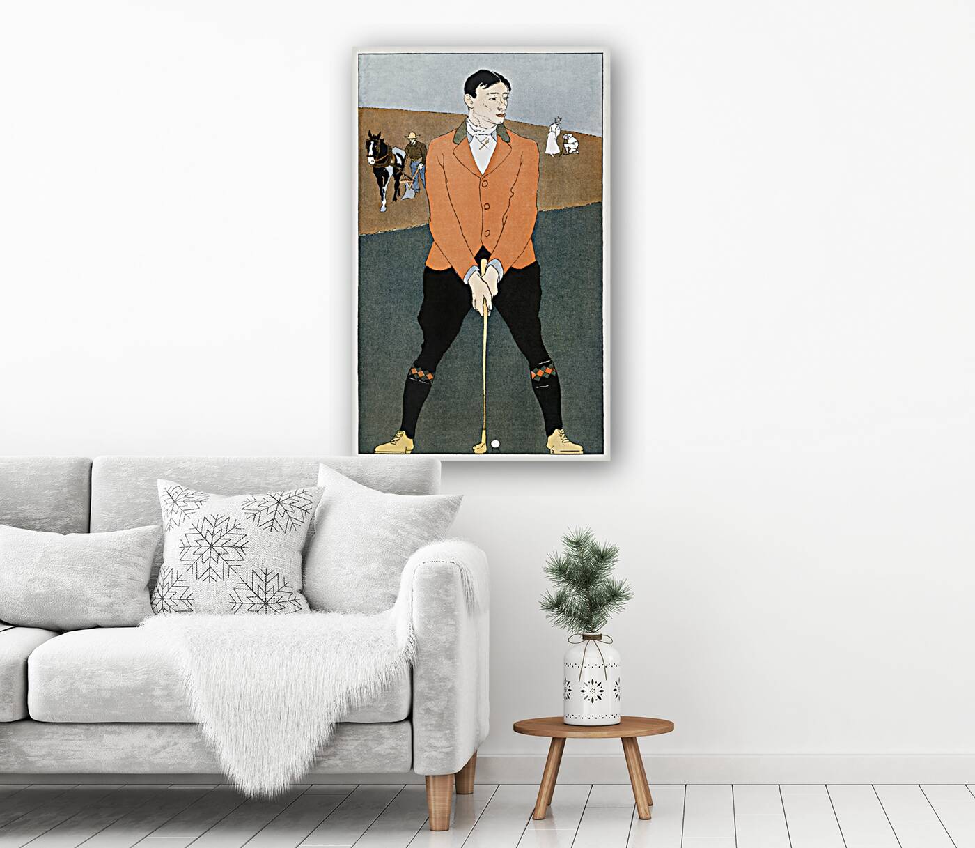 Golf Player 1898 by Edward Penfield Reproduction