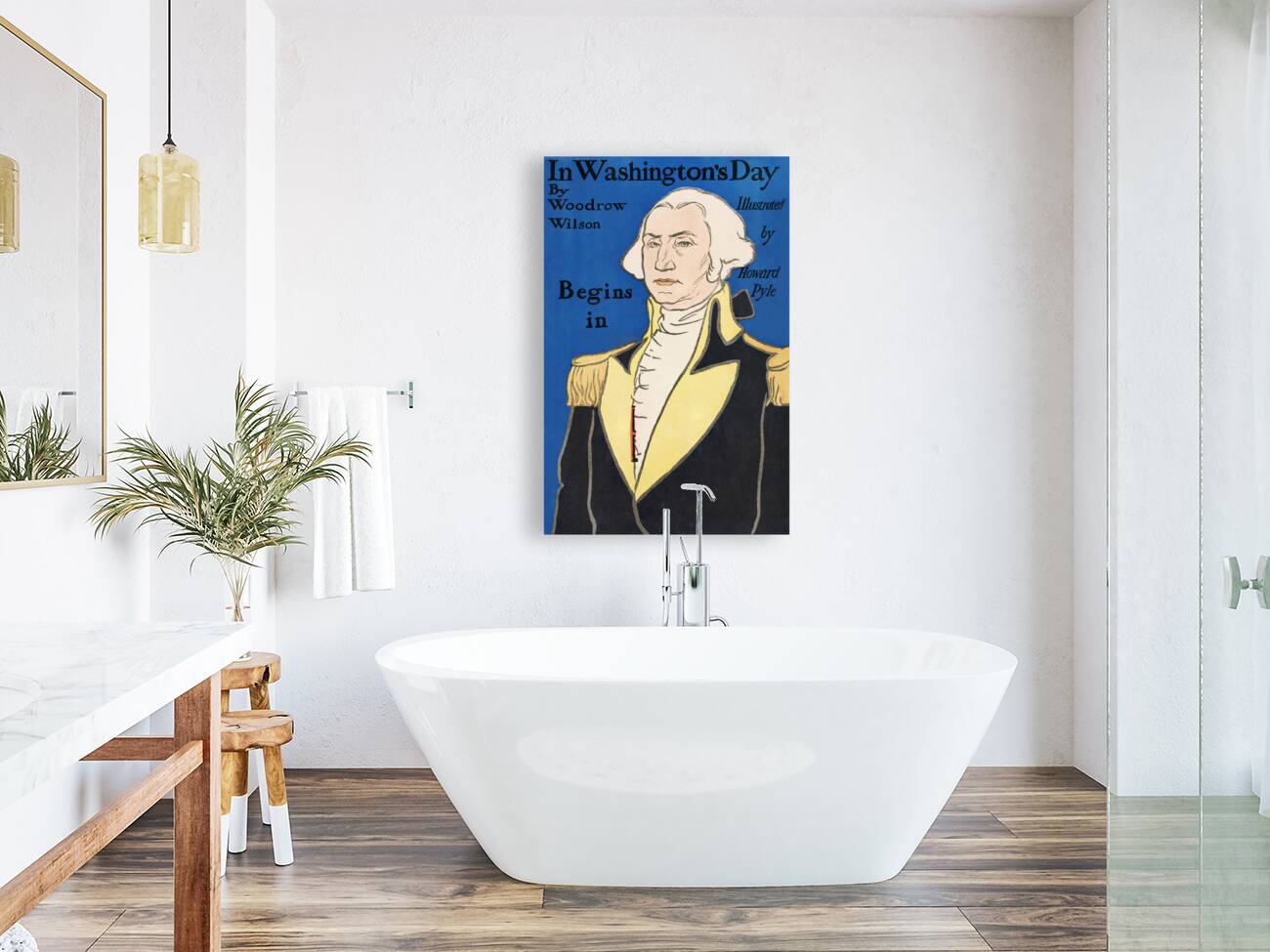 In Washingtons Day by Woodrow Wilson 1896 by Edward Penfield Reproduction