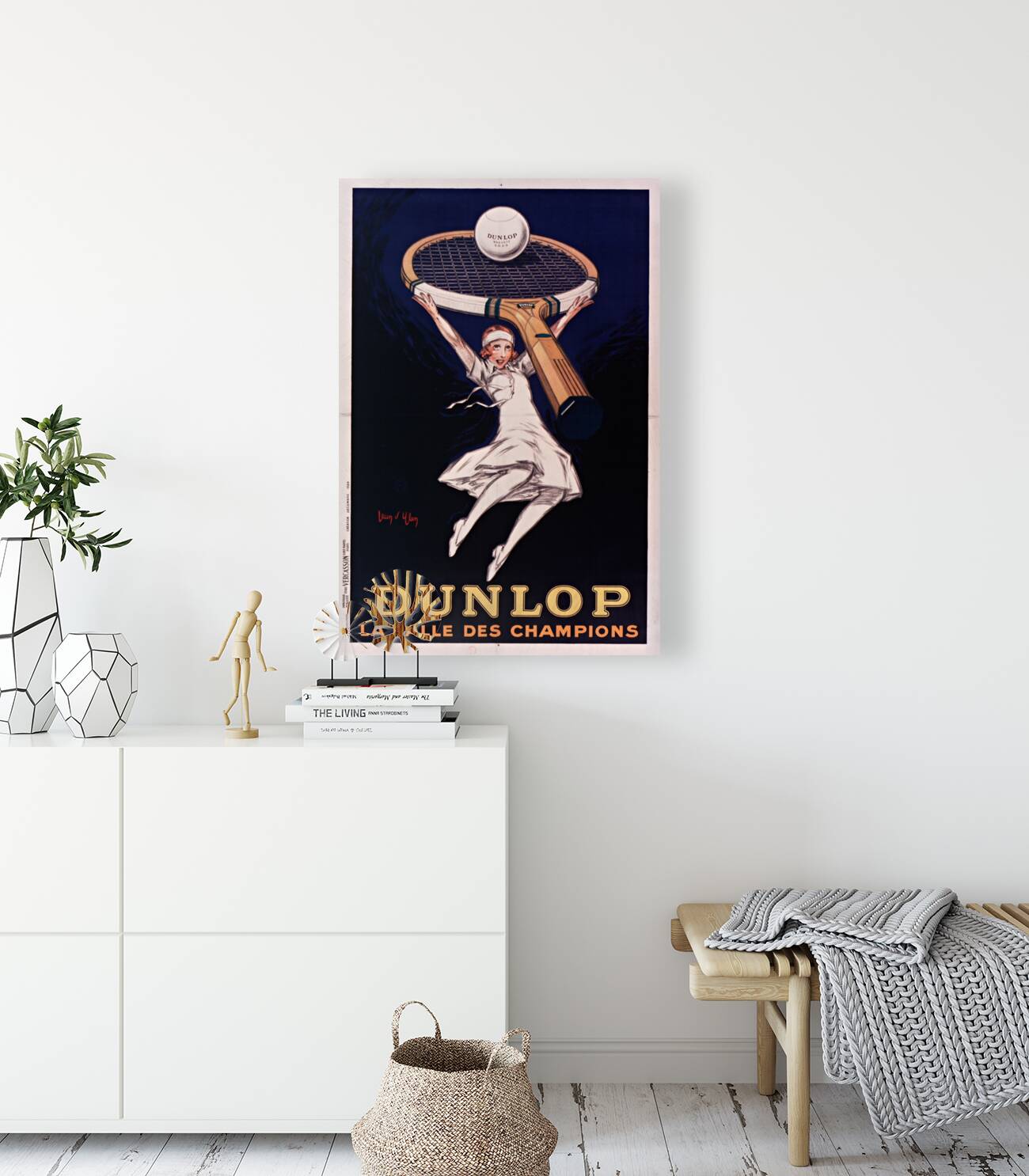 Dunlop la balle des champions 1929 by Jean dYlen Poster Reproduction