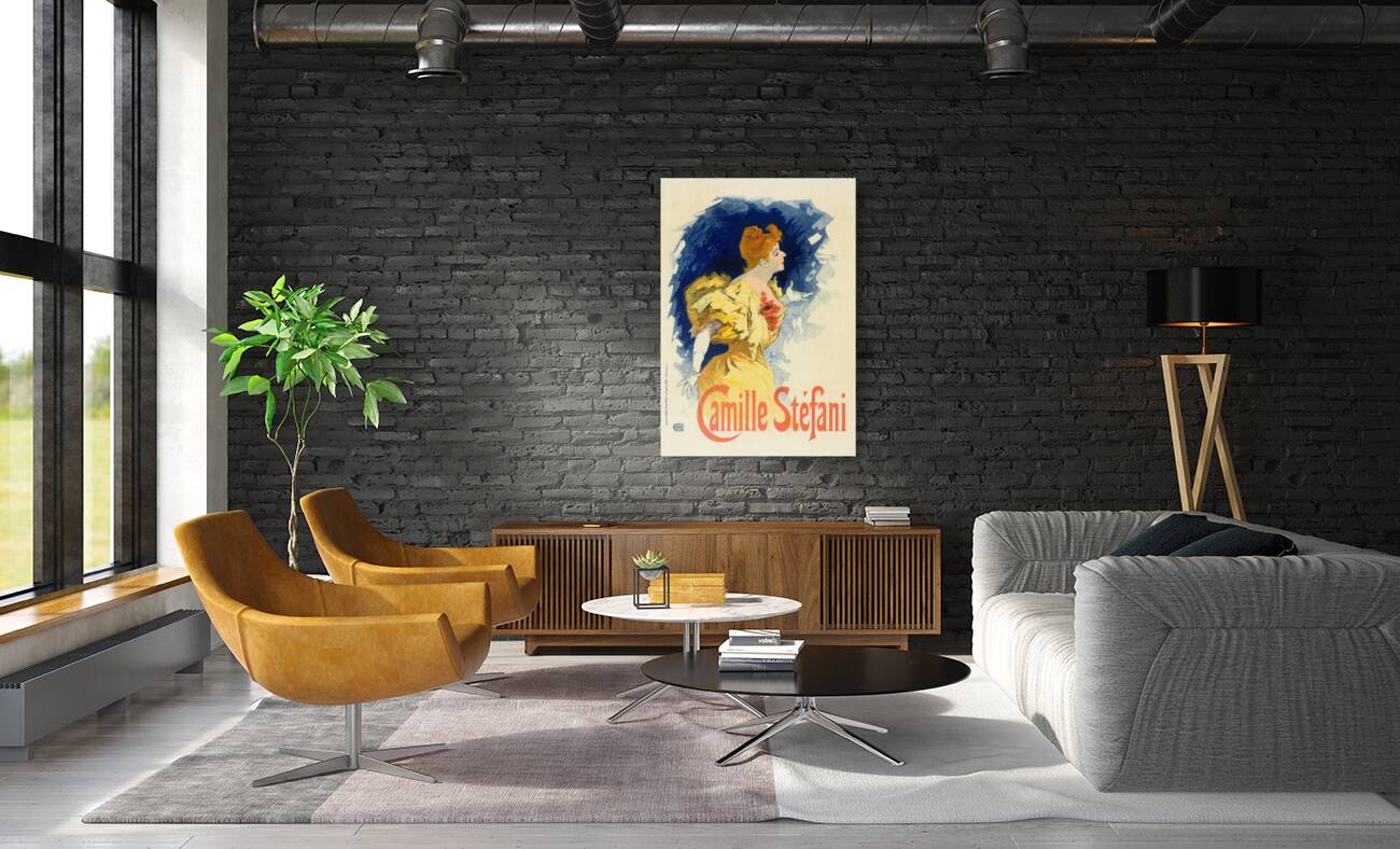 Camille Stéfani 1897 Poster by Jules Chéret Reproduction