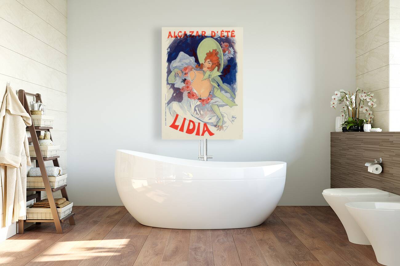 Lidia 1896 Poster by Jules Chéret Reproduction