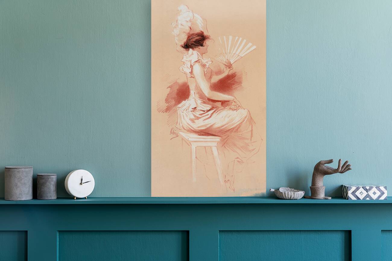 Dessin original pour les ‘Maîtres de l’Affiche’ 1897 Illustration by Jules Chéret Reproduction